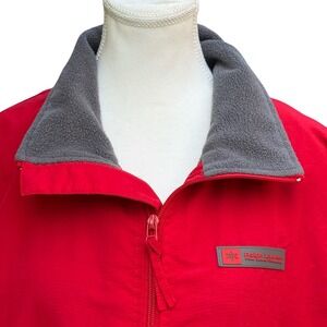 Polo Jeans Co Ralph Lauren Women XL Red Jacket‎ Fleece Lined Winter Coat Vintage